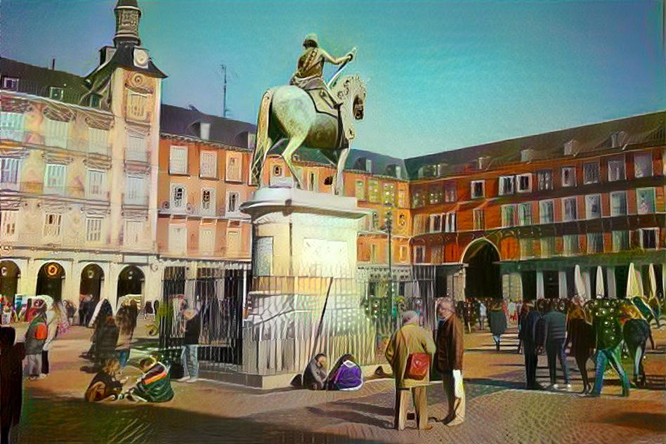 Madrid. Plaza Mayor.Photo by Nicolas Vigier (PD)