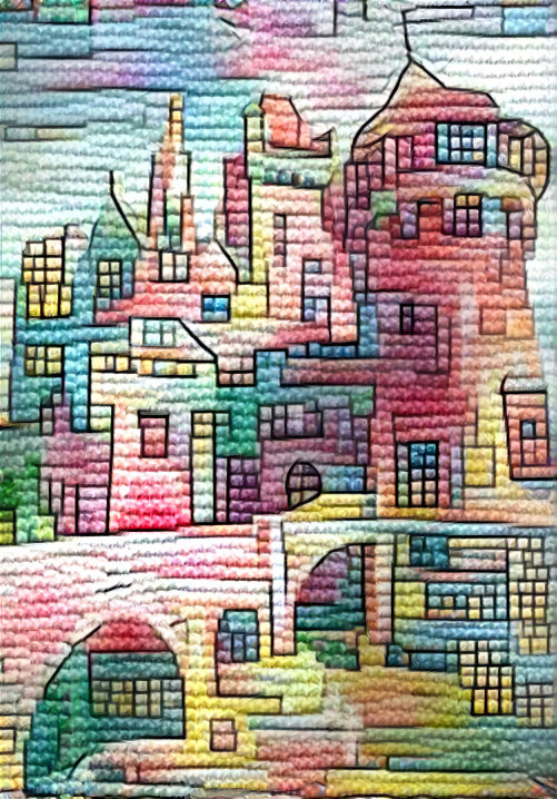 castle, woven