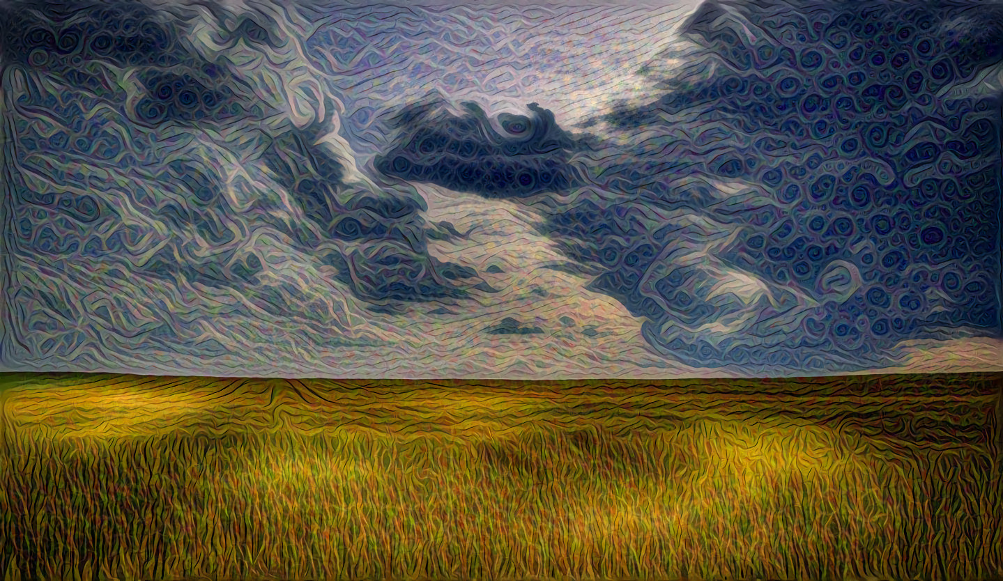 Wheat Field, Summer Storm Clouds