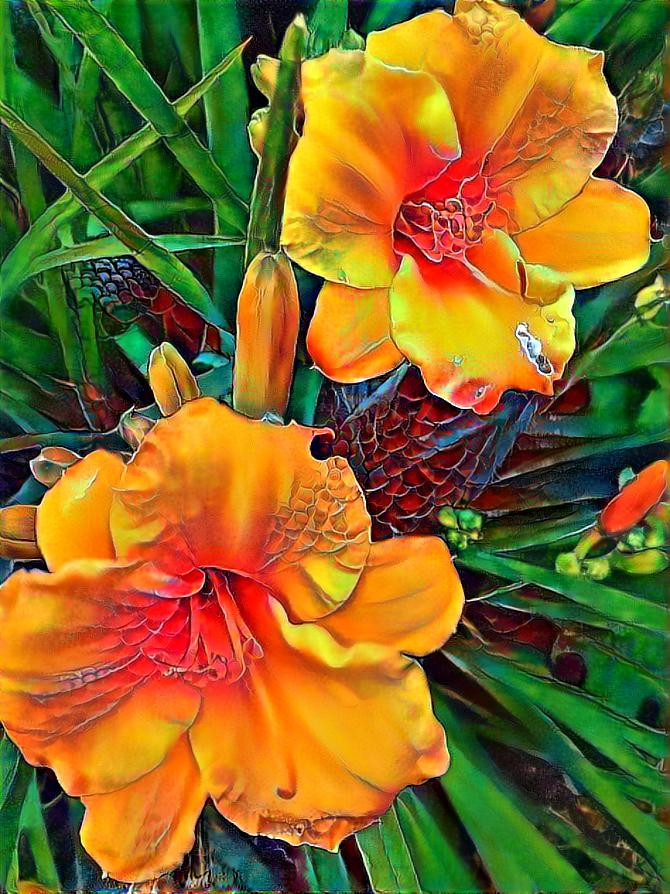 DAYLILIES TWO