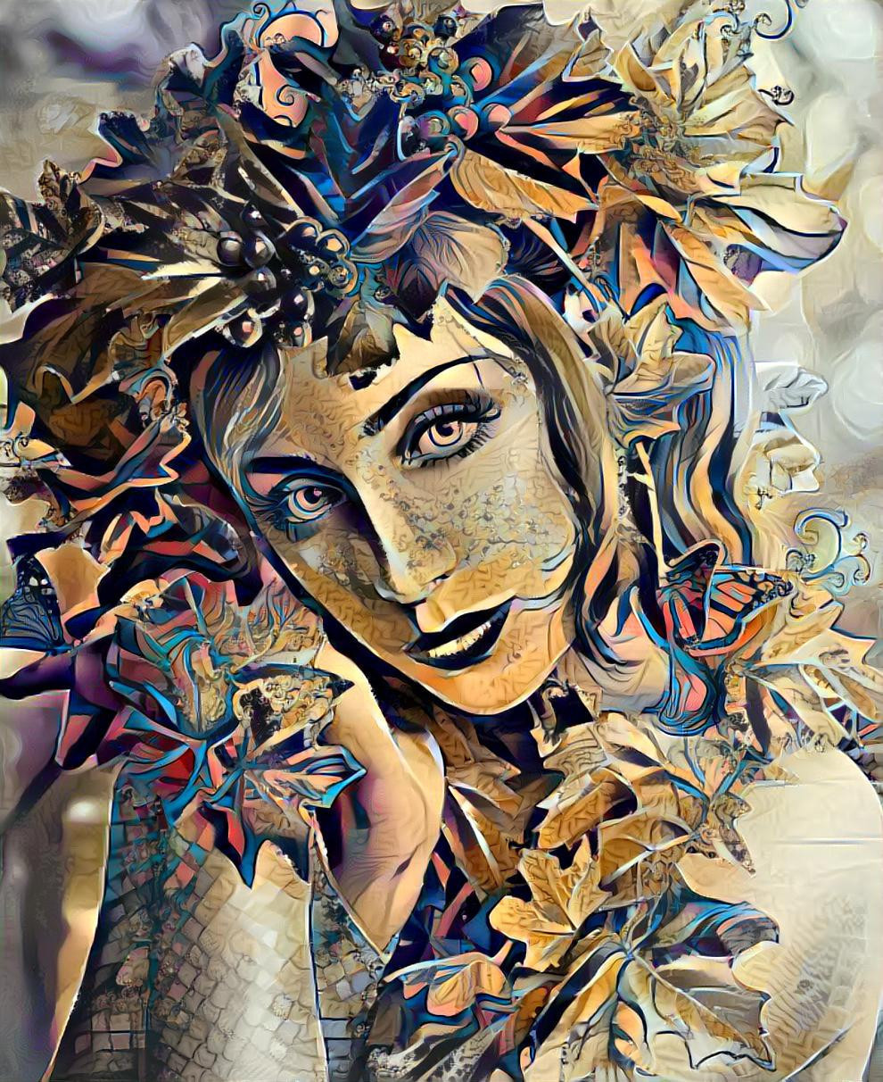 AUTUMN GODDESS image courtesy of Masoomeh Tavakol; style via the NinthTaboo art studios