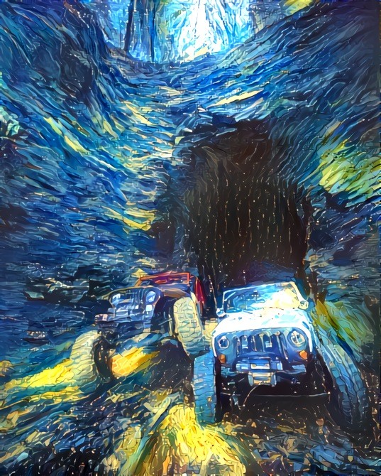 Jeep - Blue Tunnel