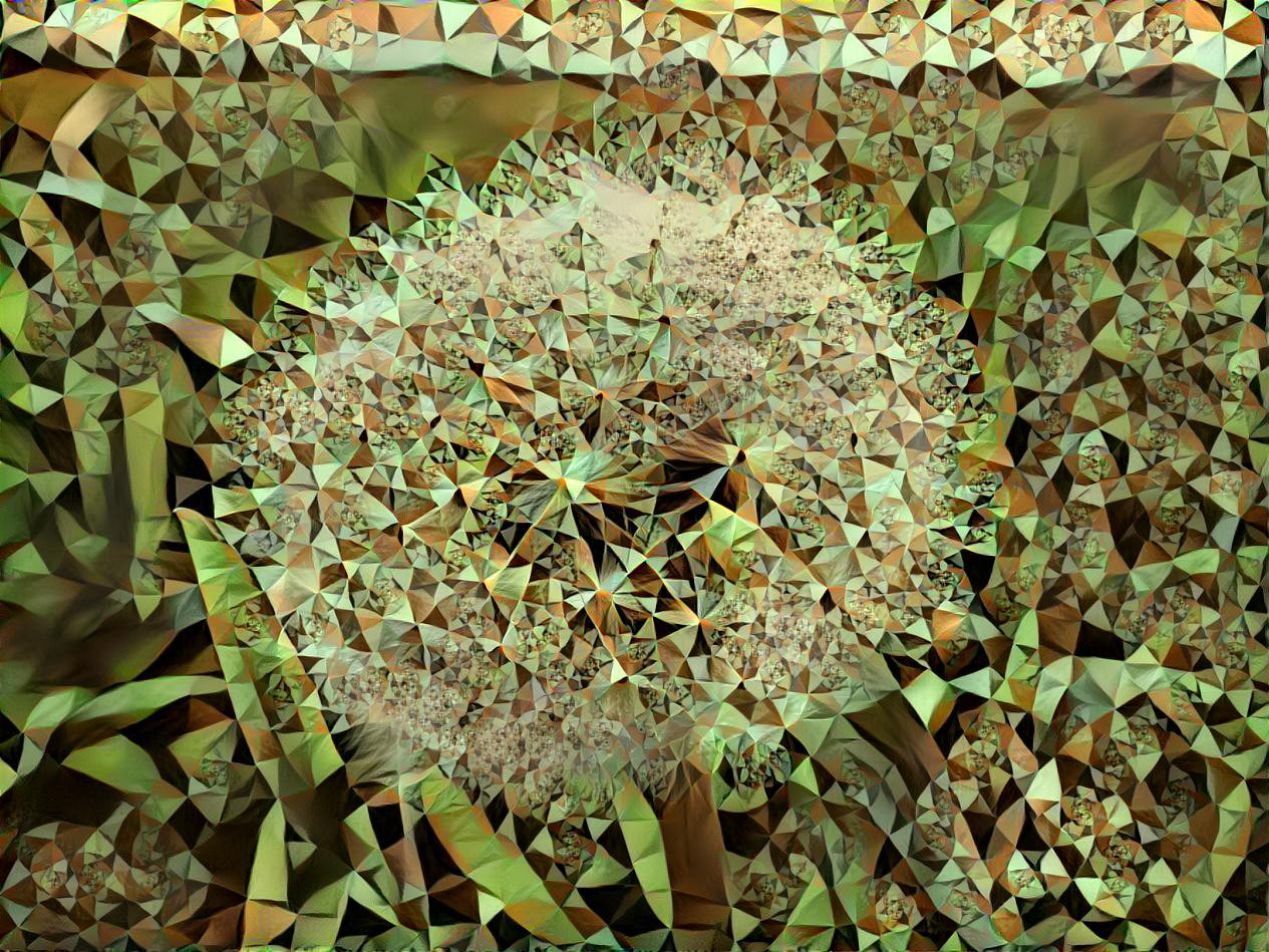 superfractalized dandelion seedhead