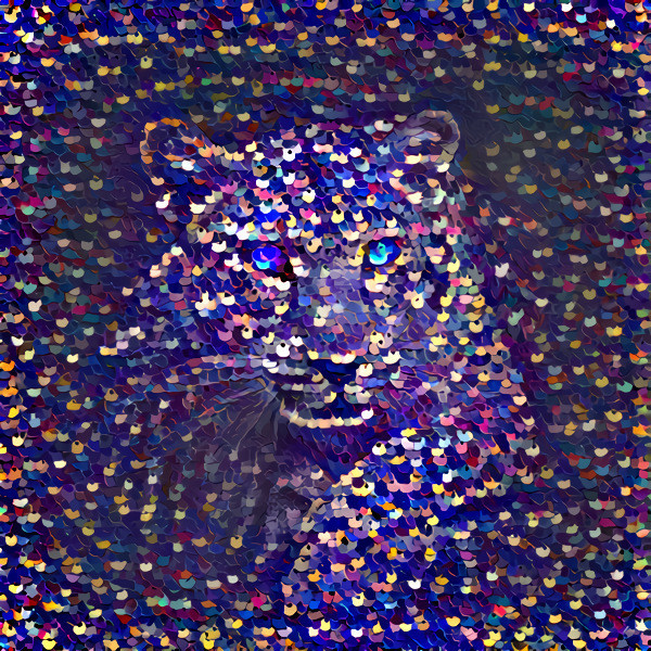 Sequin cat