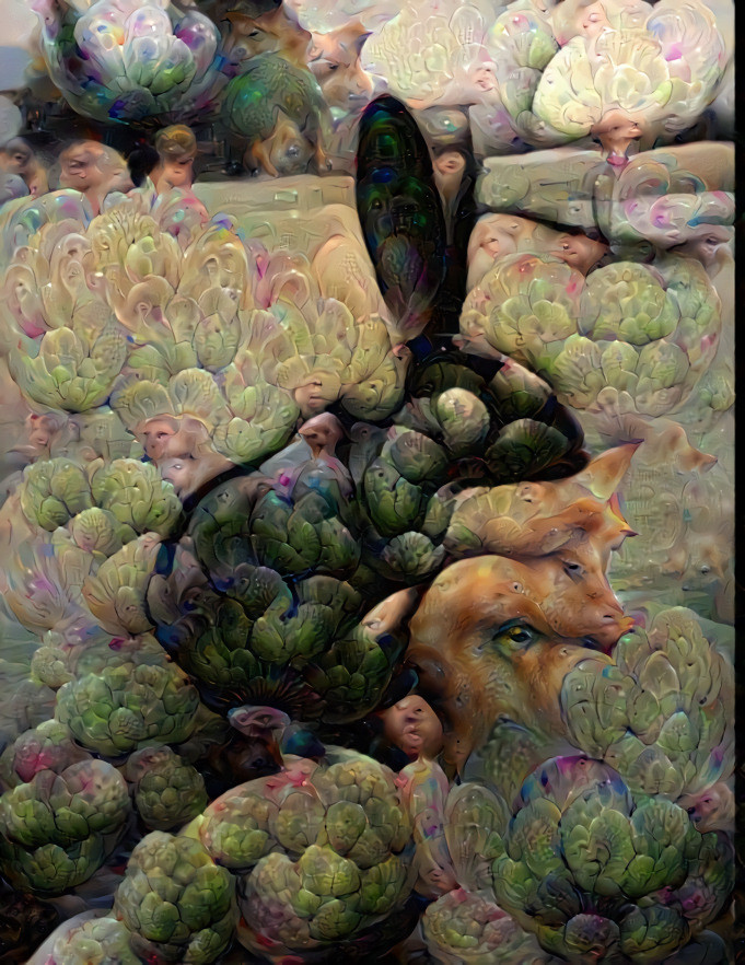 GARDEN OF FRIENDS - Experimenting w/ Pebbles and Crystals in deep dream after a few trips deeper results