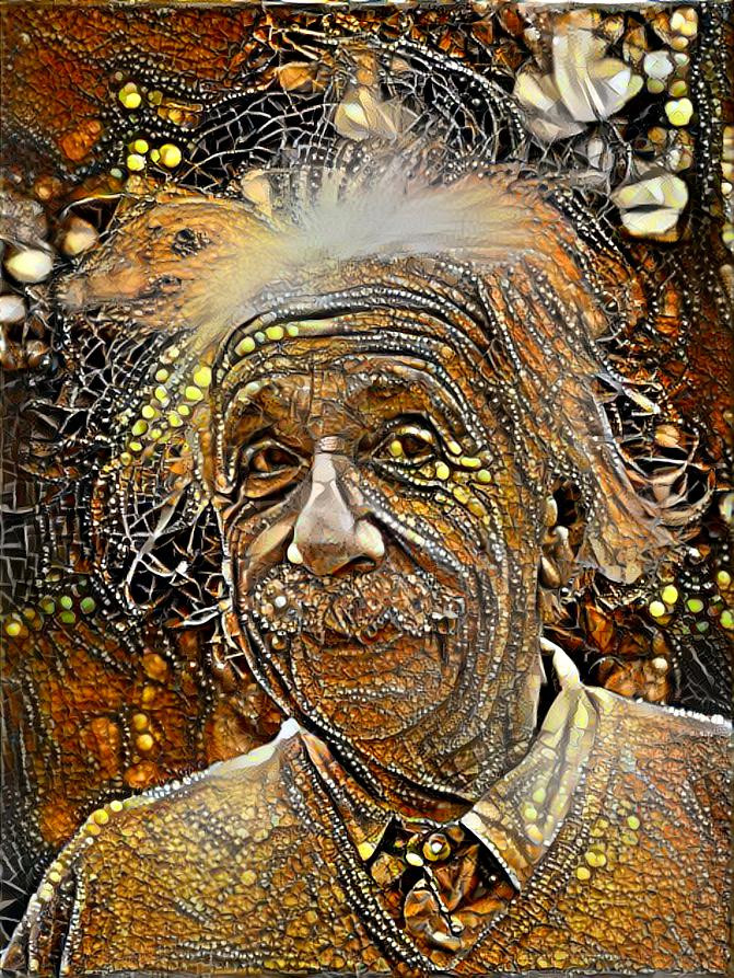 Albert Einstein en mosaïque