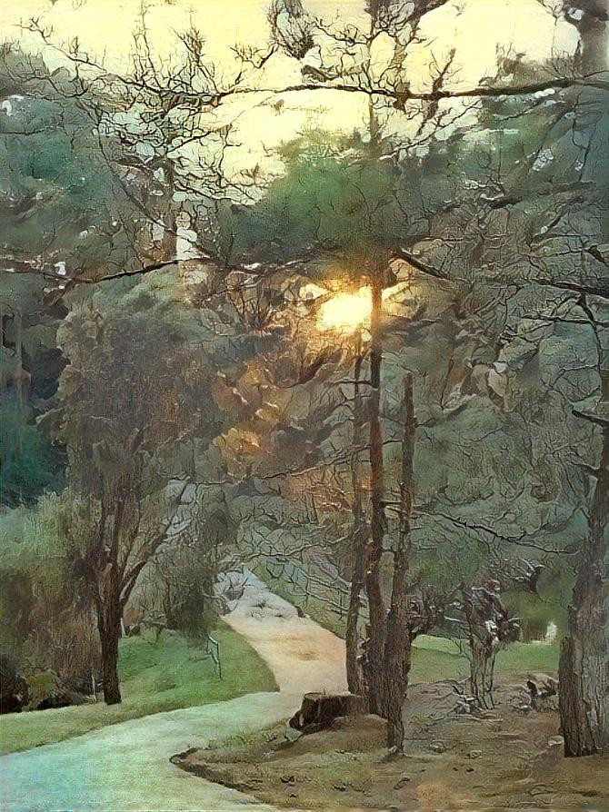 Evening at a Camp John Hay Trail