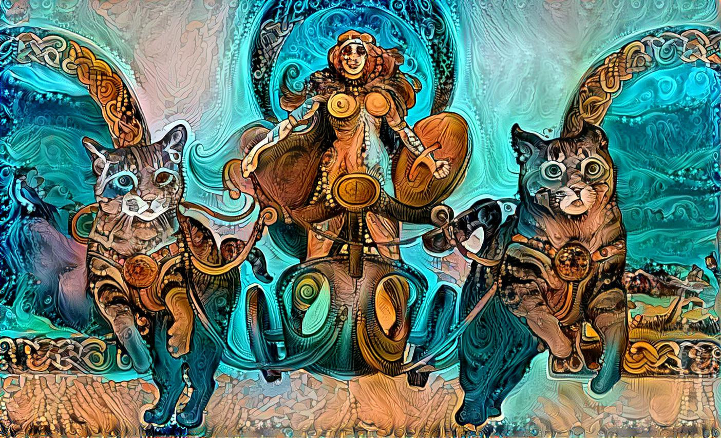 Freya, the Norse cat goddess