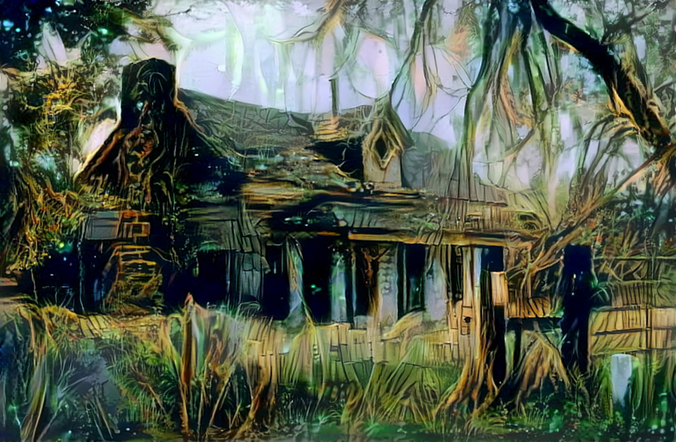 Overgrown house