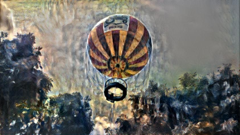 P. Renoir Style - Conner Prairie Hot Air Balloon By Kurt Beard