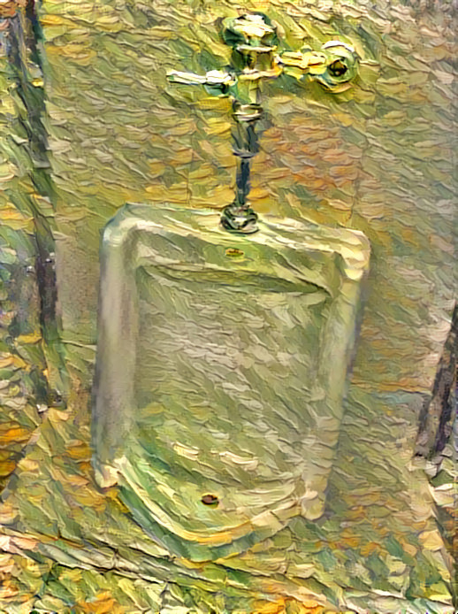 A Urinal in the Style of Vincent van Gogh #2