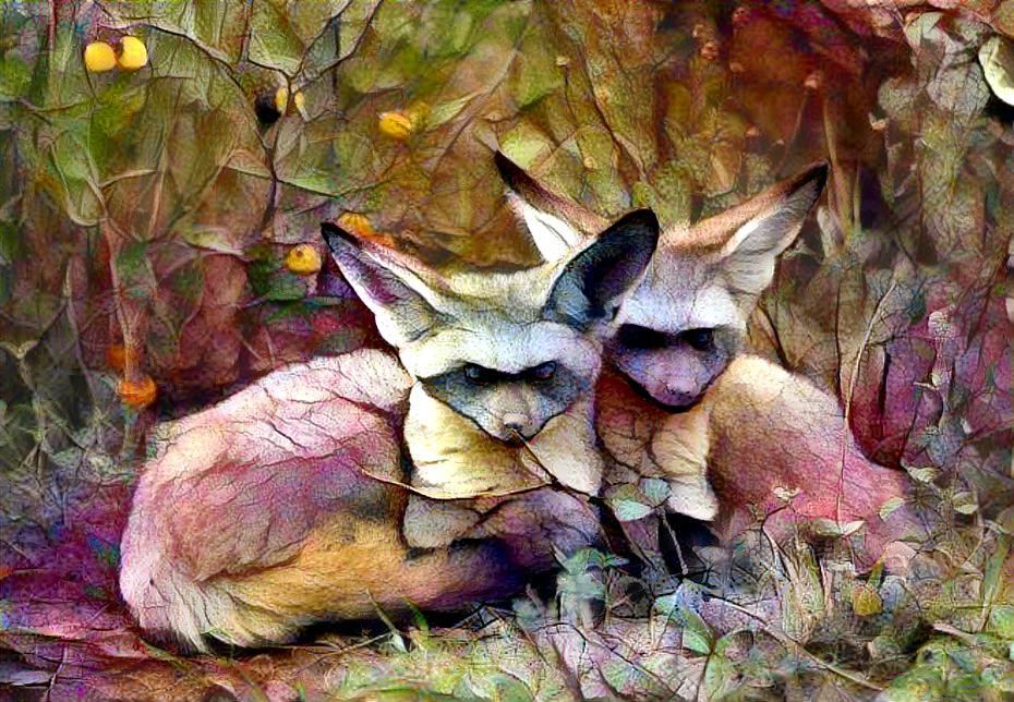 Bat Eared Foxes