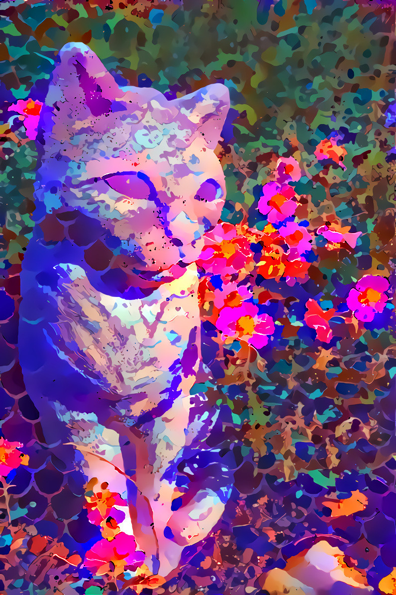 Garden cat 1 overlaid floral wc 1 neg flat