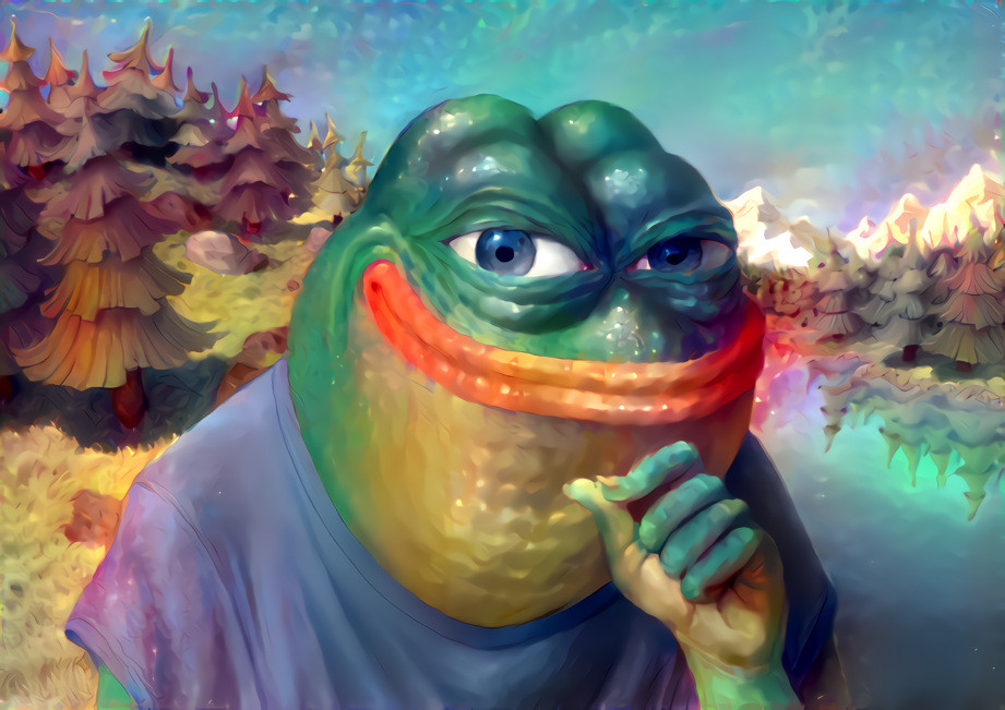 Thinking Pepe