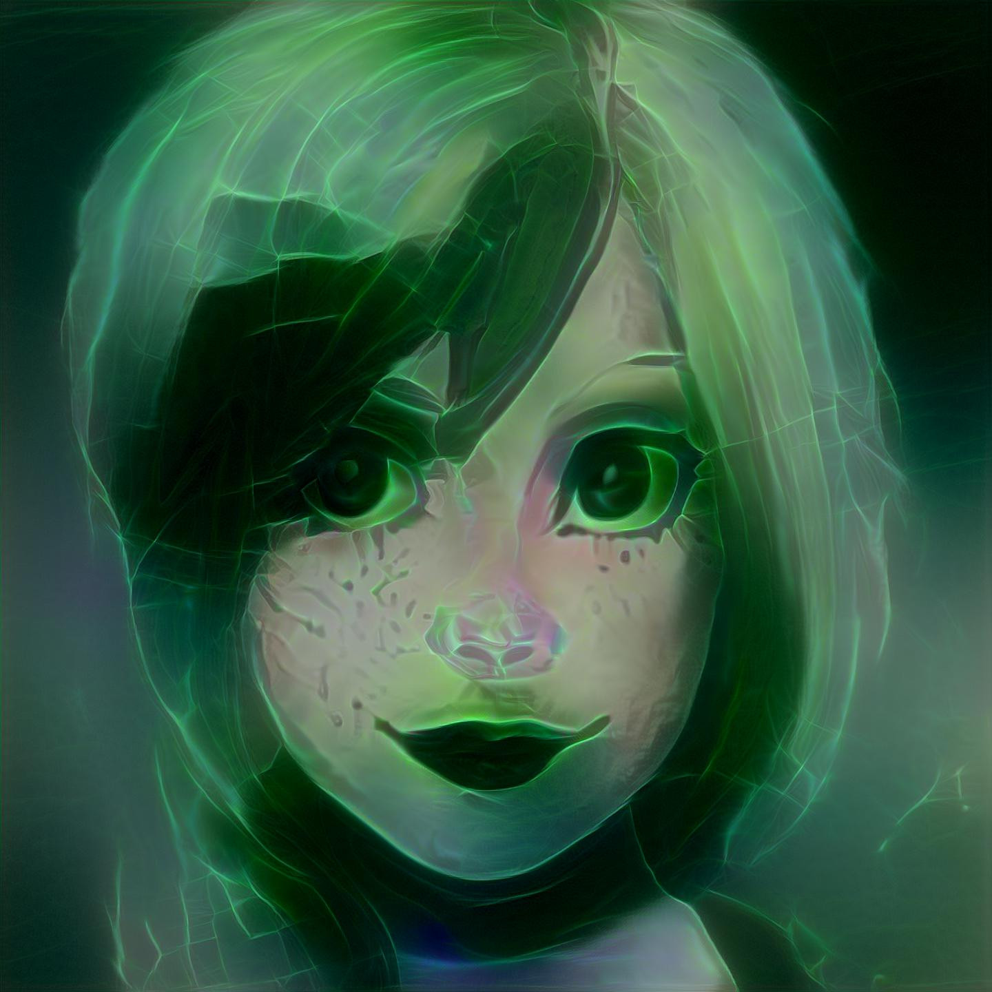 The lady of the green light