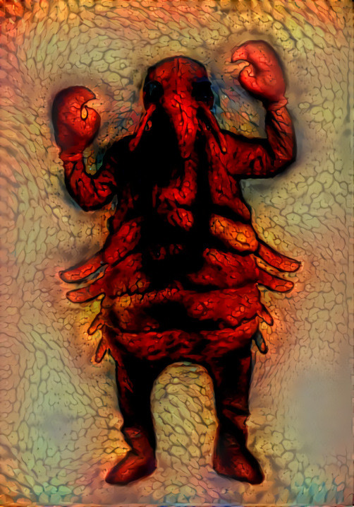 Lobster costume + fractal pattern = lobstrosity