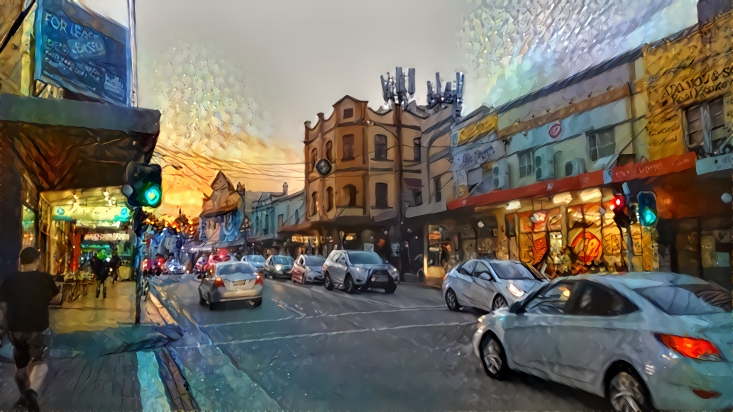 Dusk 16/02/2019 at Enmore Road,  Enmore NSW Australia