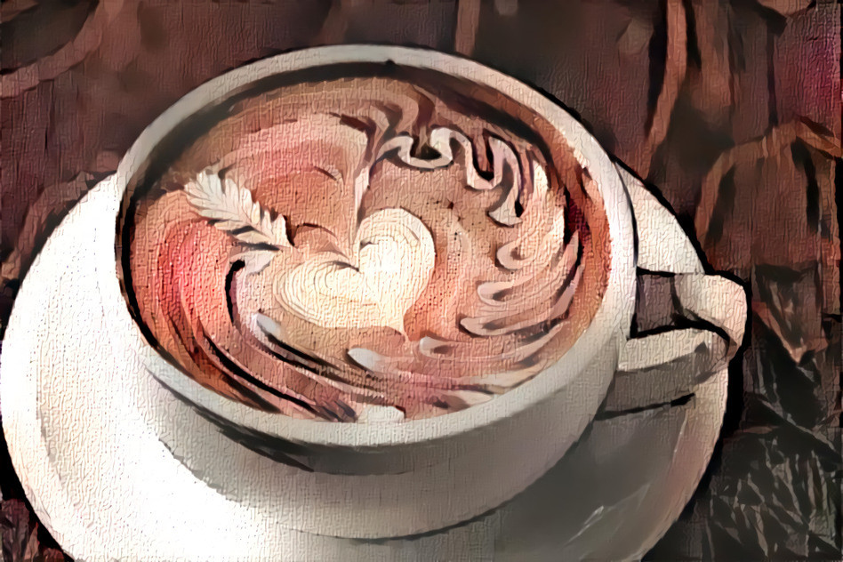 Coffee on canvas