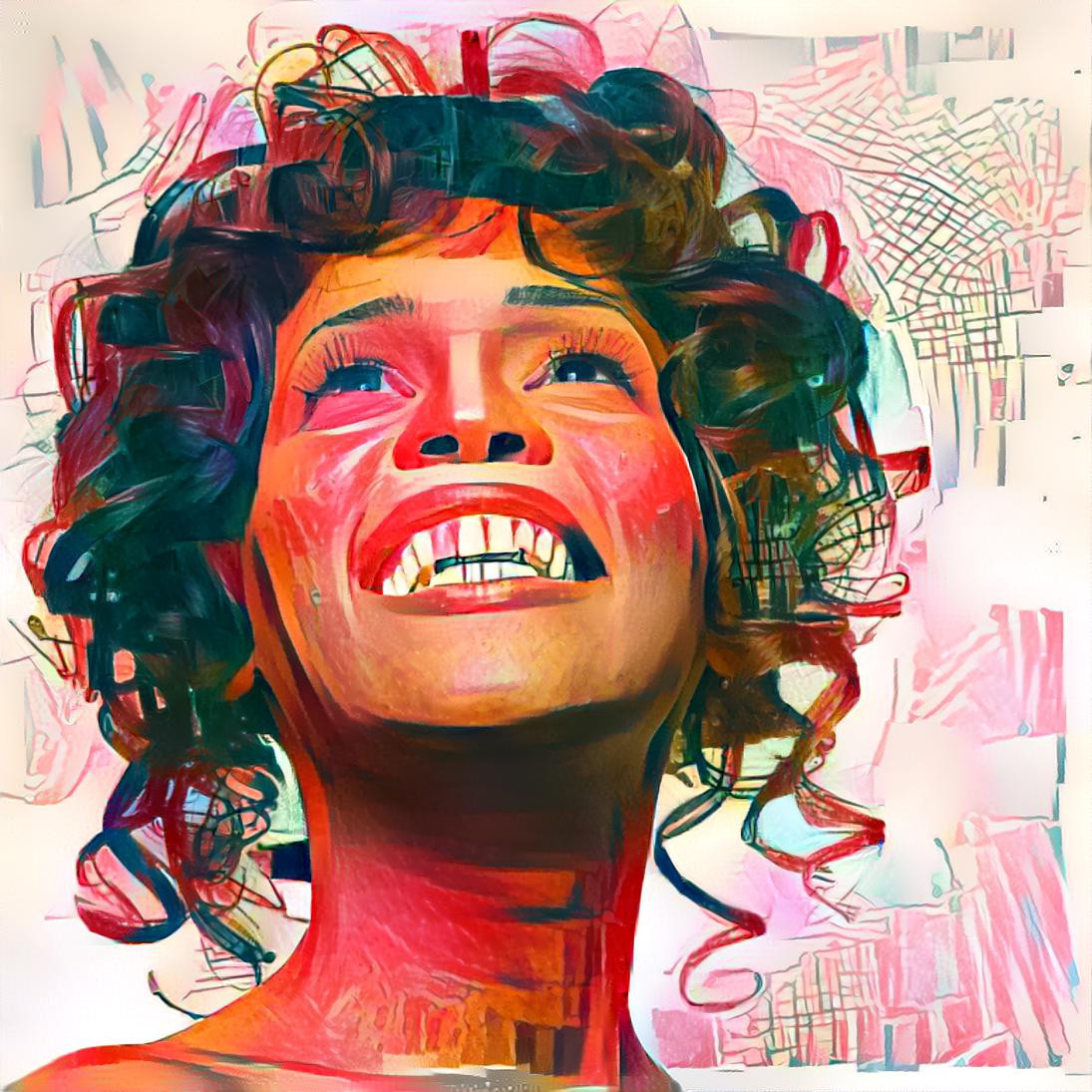 Portrait of Whitney Houston