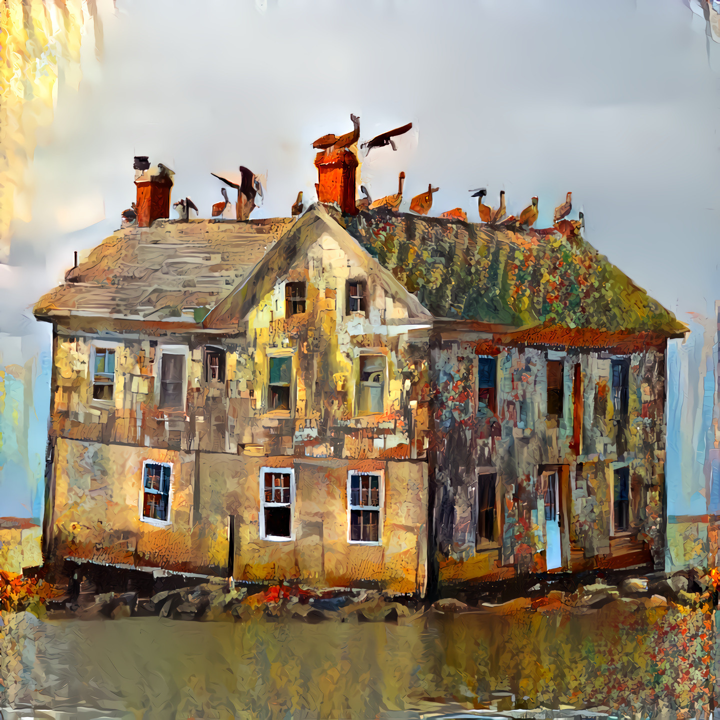 Deep Dream Birdhouse