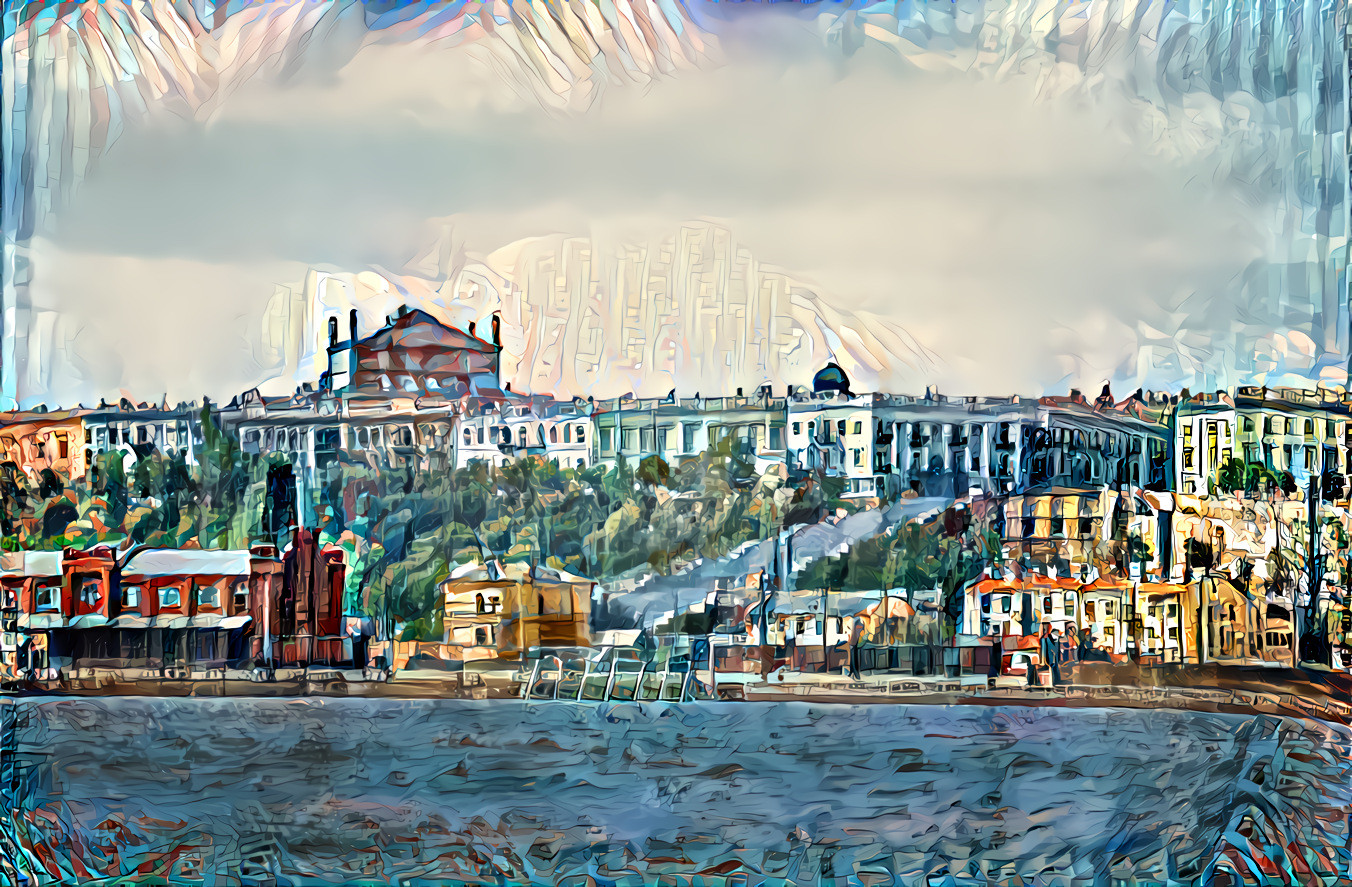 Primorsky Boulevard from the sea (var.6)