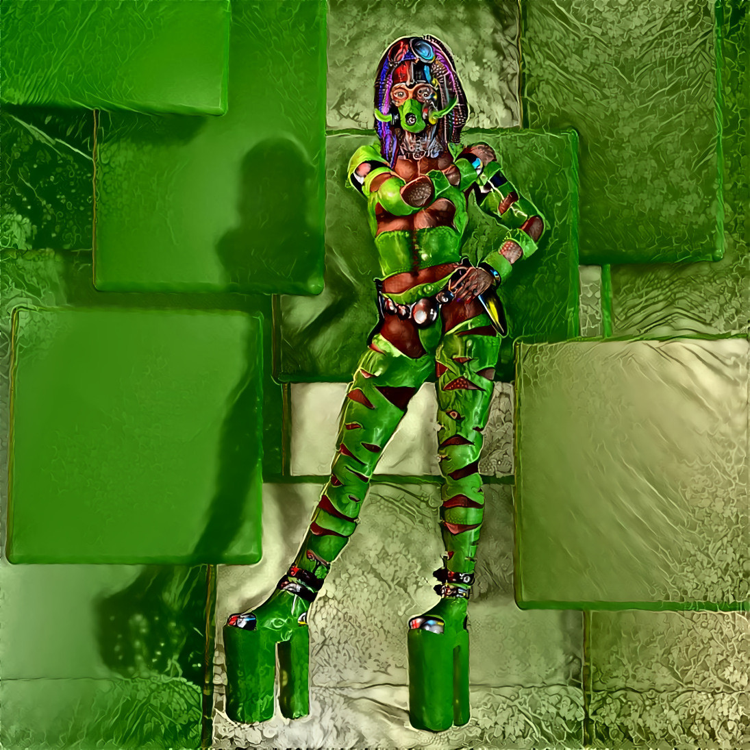 Cyber Goth green