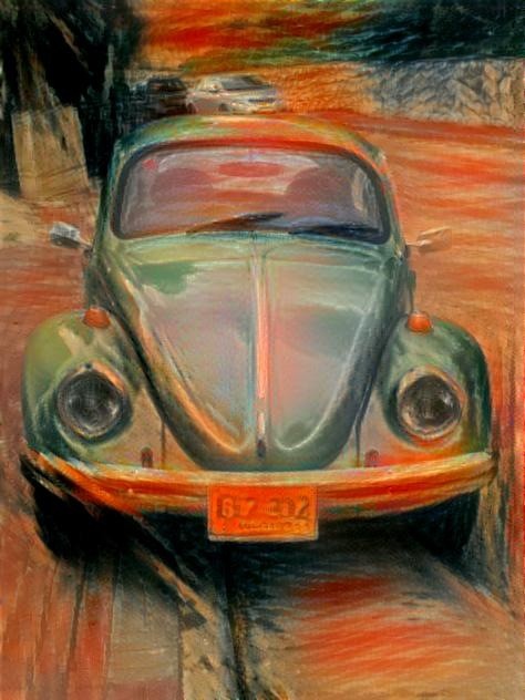 Old Green Beetle