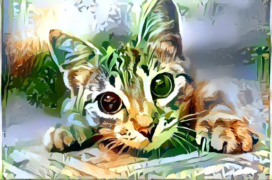  Greeny kitty