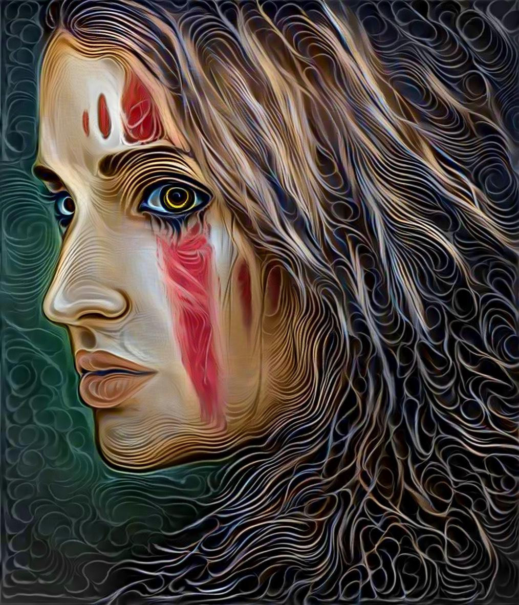 WARRIOR PRINCESS image artwork courtesy of artist Daniel Conway