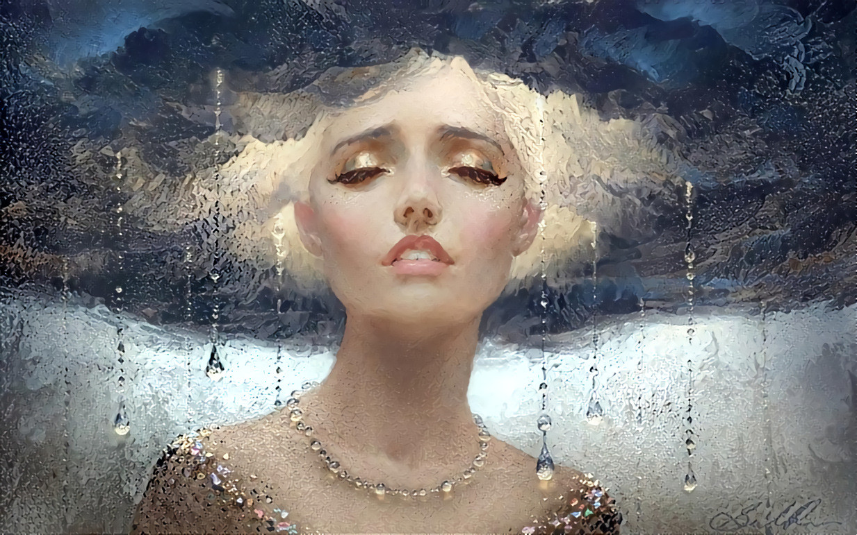 "Stormy thoughts" _ source: "Thunder rain" - artwork by Selene Regen (Selenada) _ (210207)