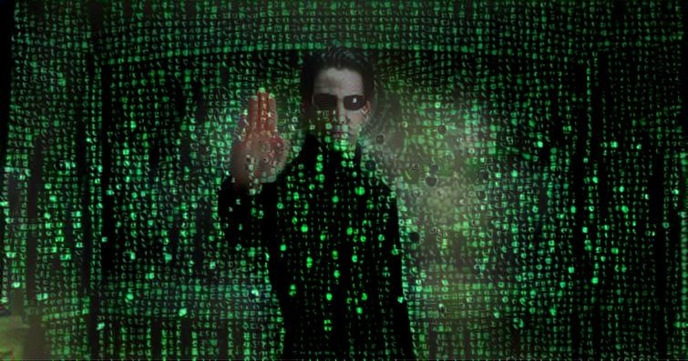 Neo in the matrix