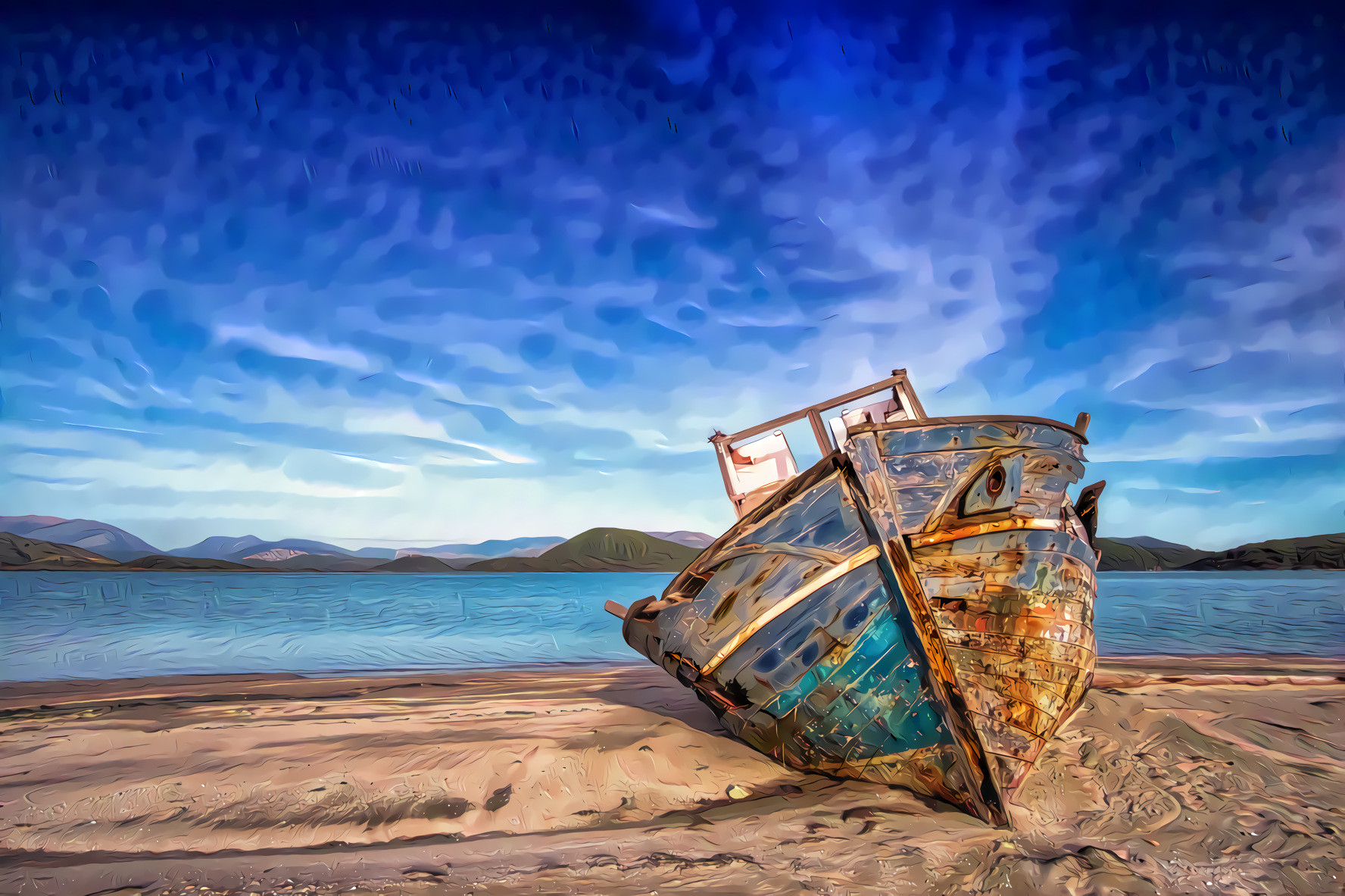 Old Boat on the Beach