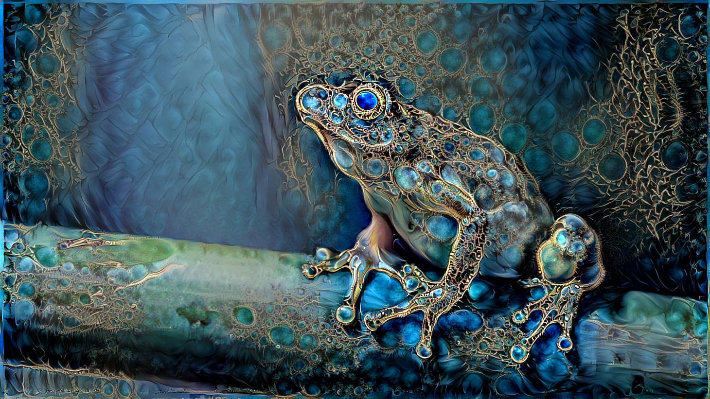 Big Blue Frog