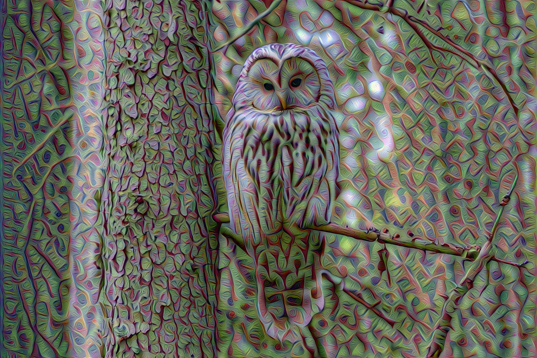 Ural Owl.  Strix Uralensis