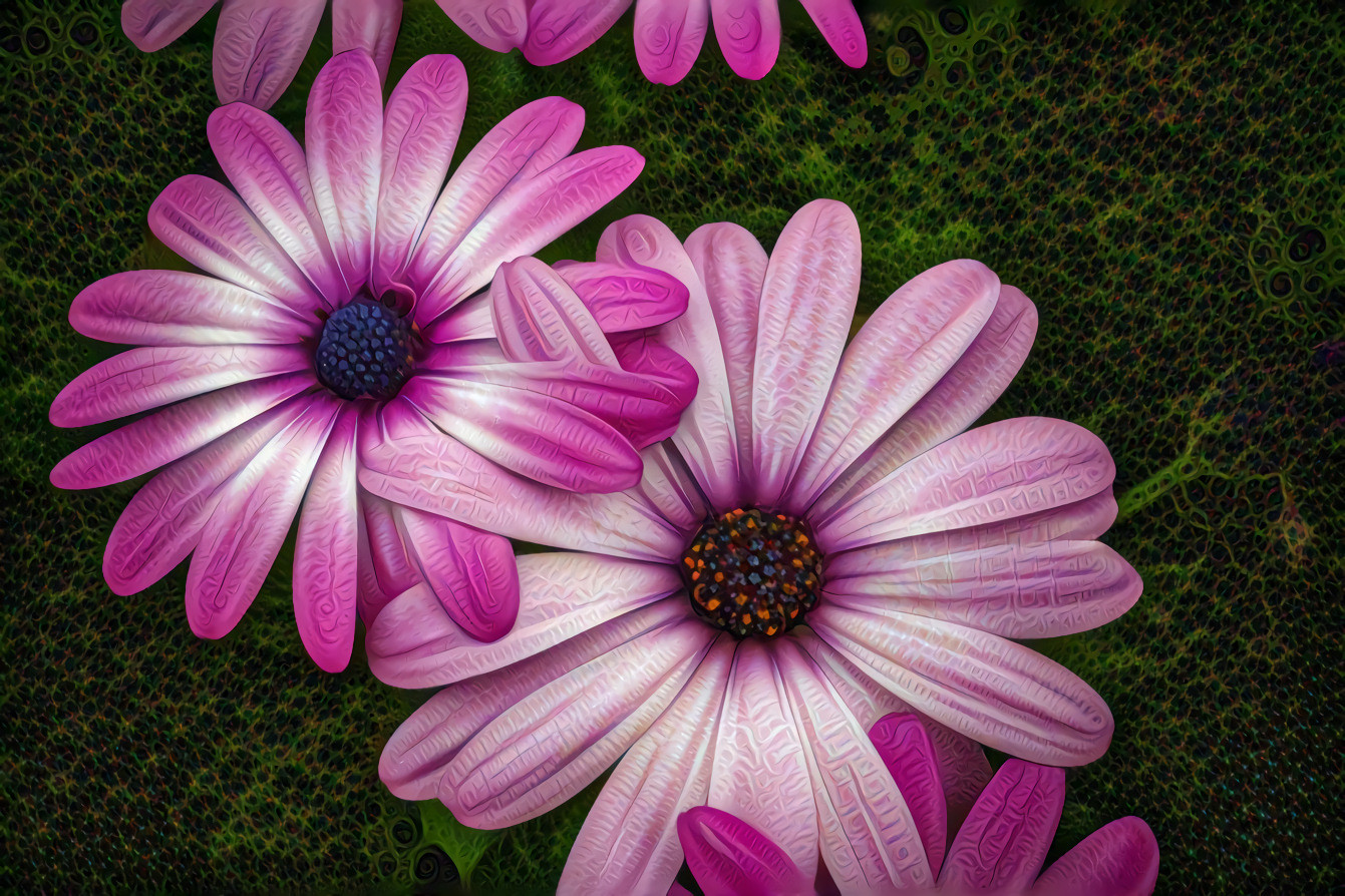 Pink and White Flowers