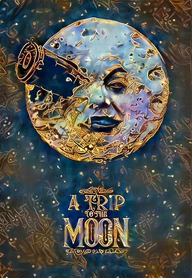 A trippy trip to the moon