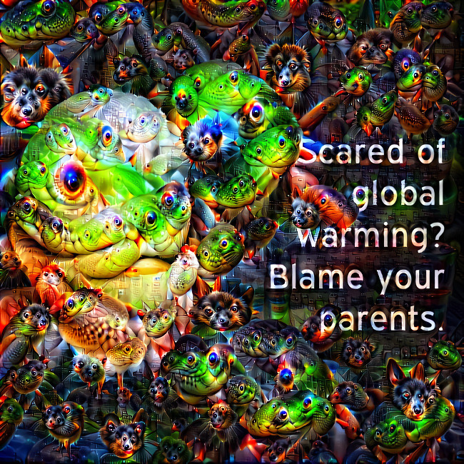 scared of global warming? blame your parents