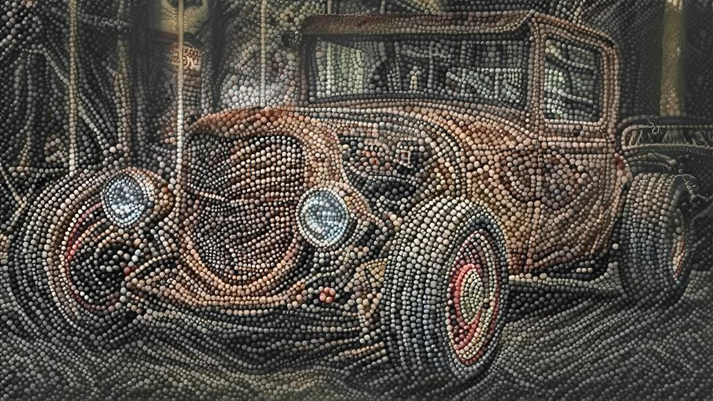 Beaded Car