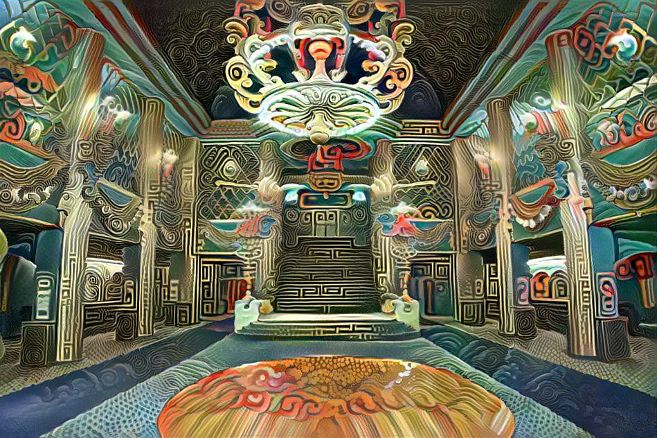 Grand foyer of the Folies Bergere cabaret