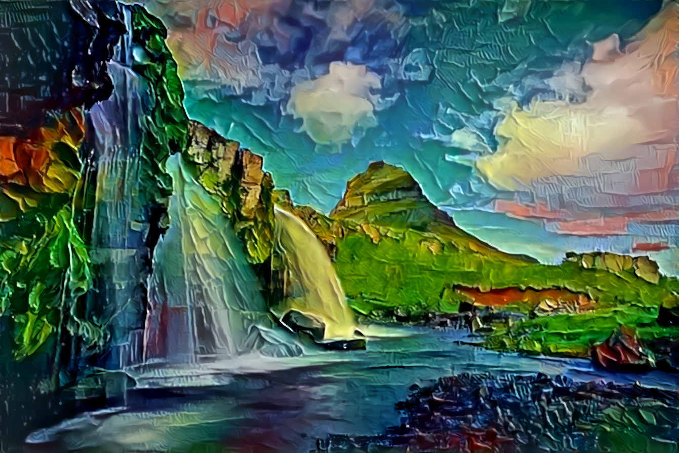 Waterfall Painting 