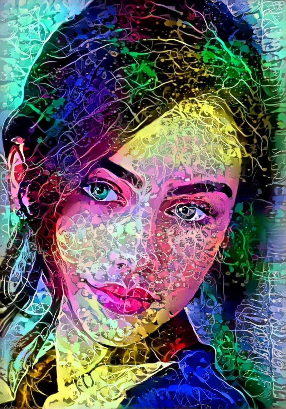 Colorful girl