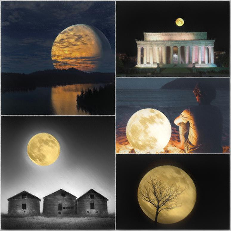 Moon collage