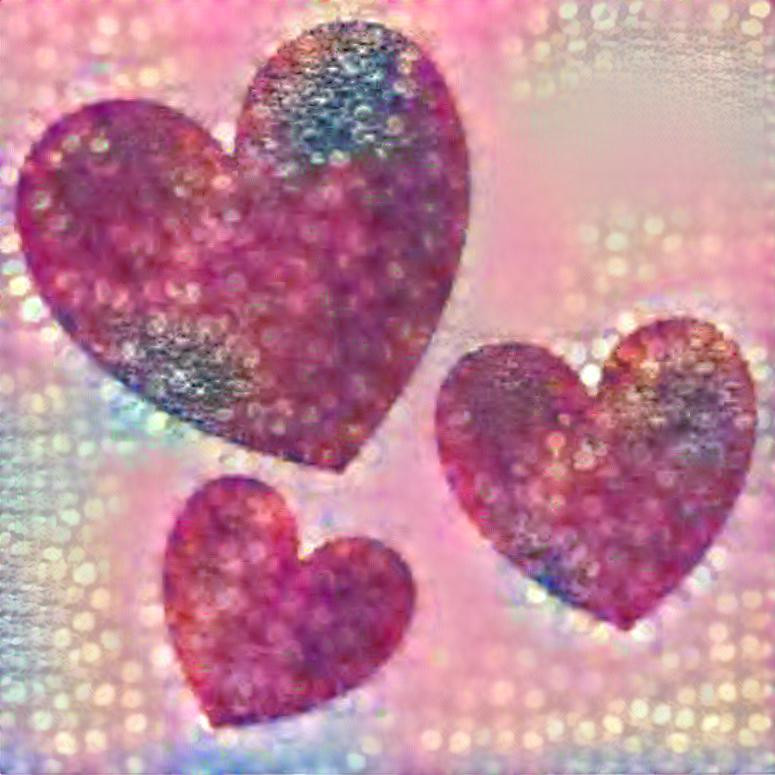 glitter heart