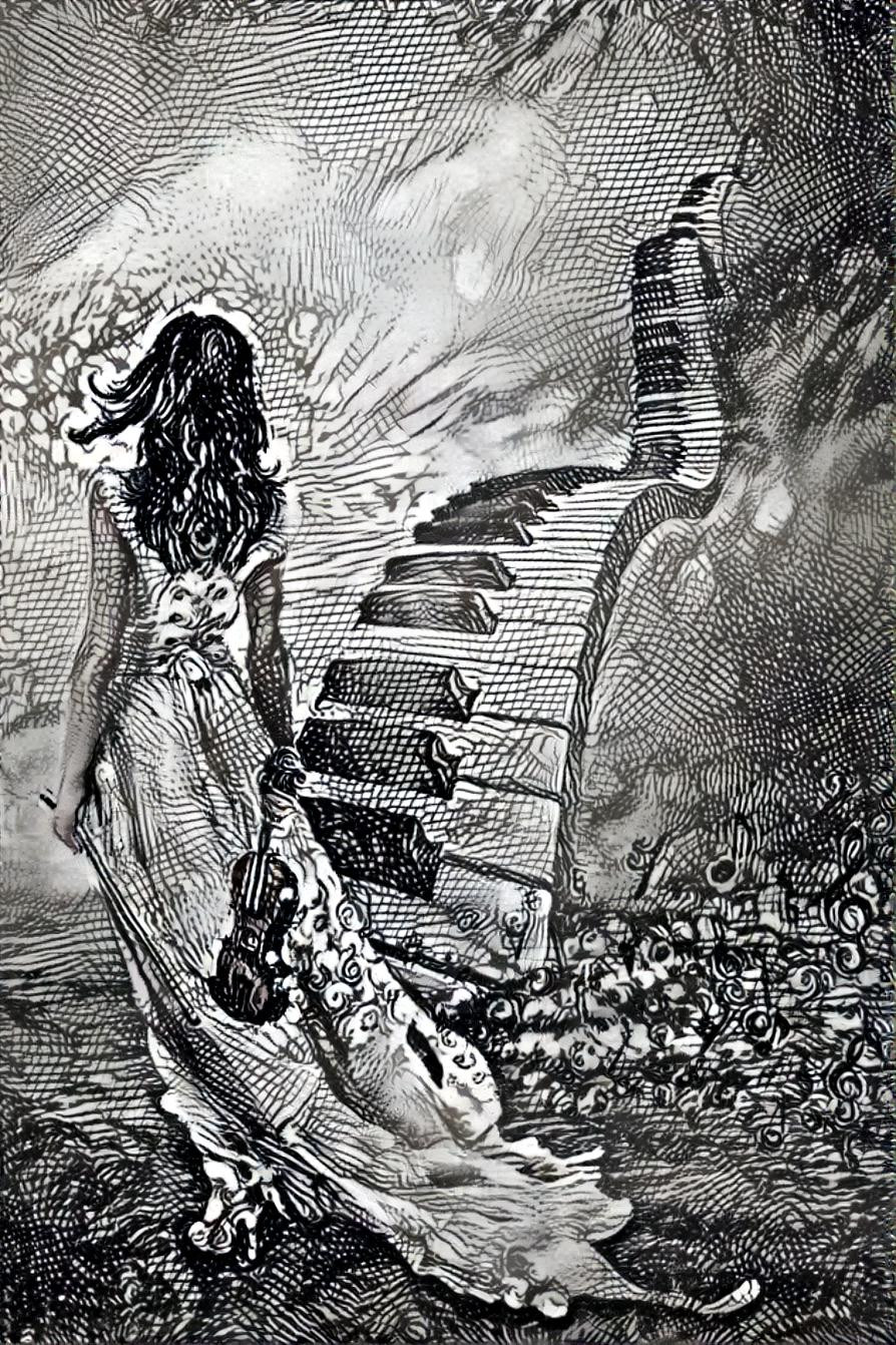 Piano Etching