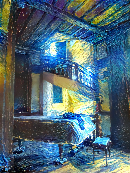 Fondation Deutsch de la Meurthe Stairs - Starry Night