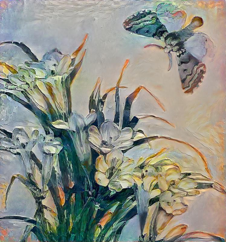 flower and butterfly