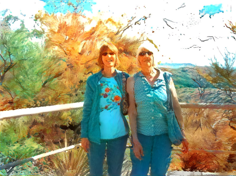 My sister and I in Arizona