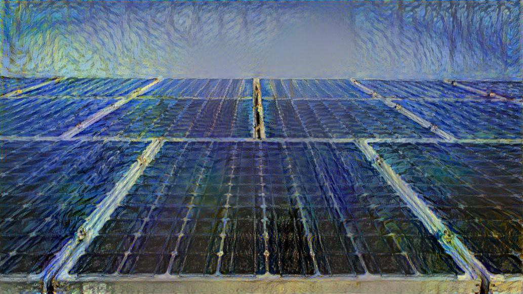 Solar Panel o deep dream