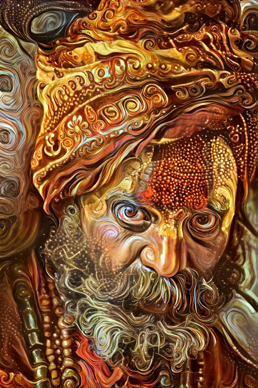 The Sadhu's stare