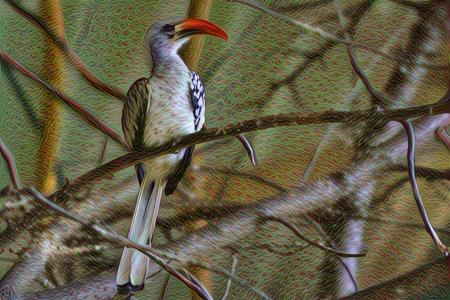 Red-Billed Hornbill